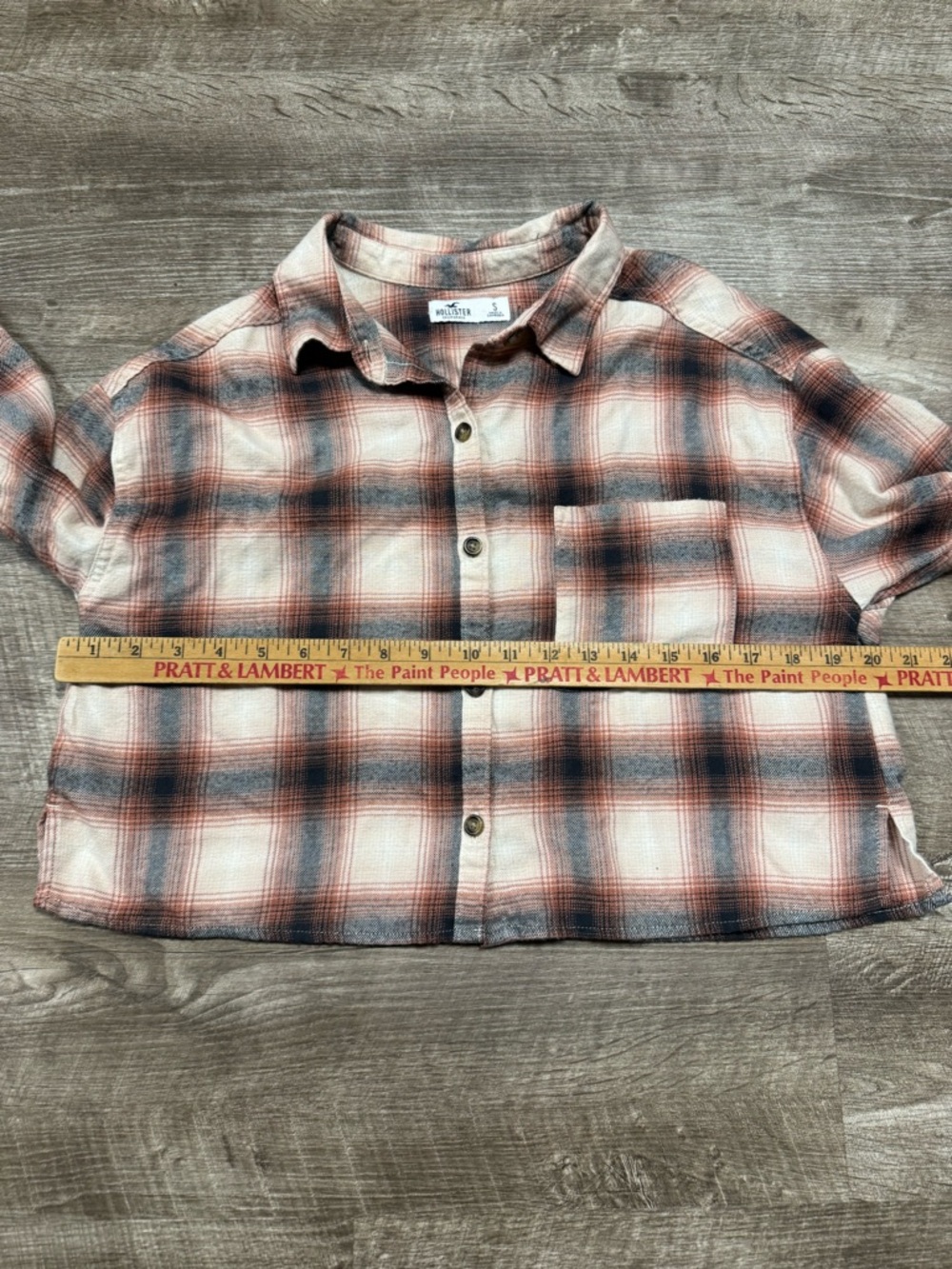 Hollister Plaid Button Front Shirt Size Small - Picture 6 of 8